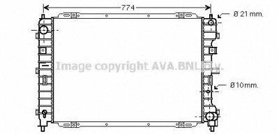 AVA QUALITY COOLING fd2375 -  Радиатор, охлаждение двигателя